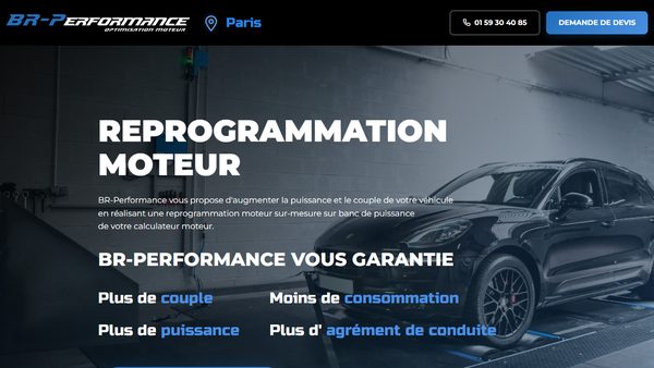 Aperçu du site BR-Performance Paris
