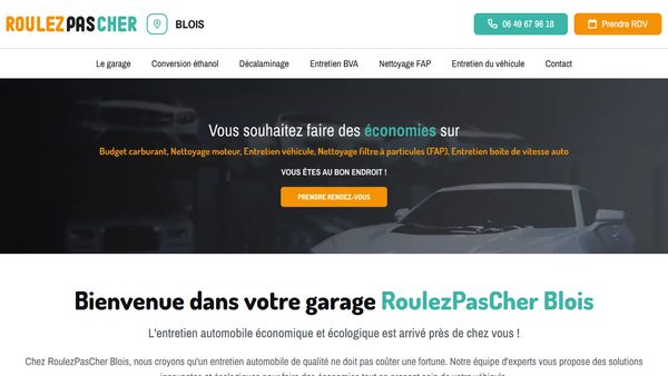 Aperçu du site RoulezPasCher Blois